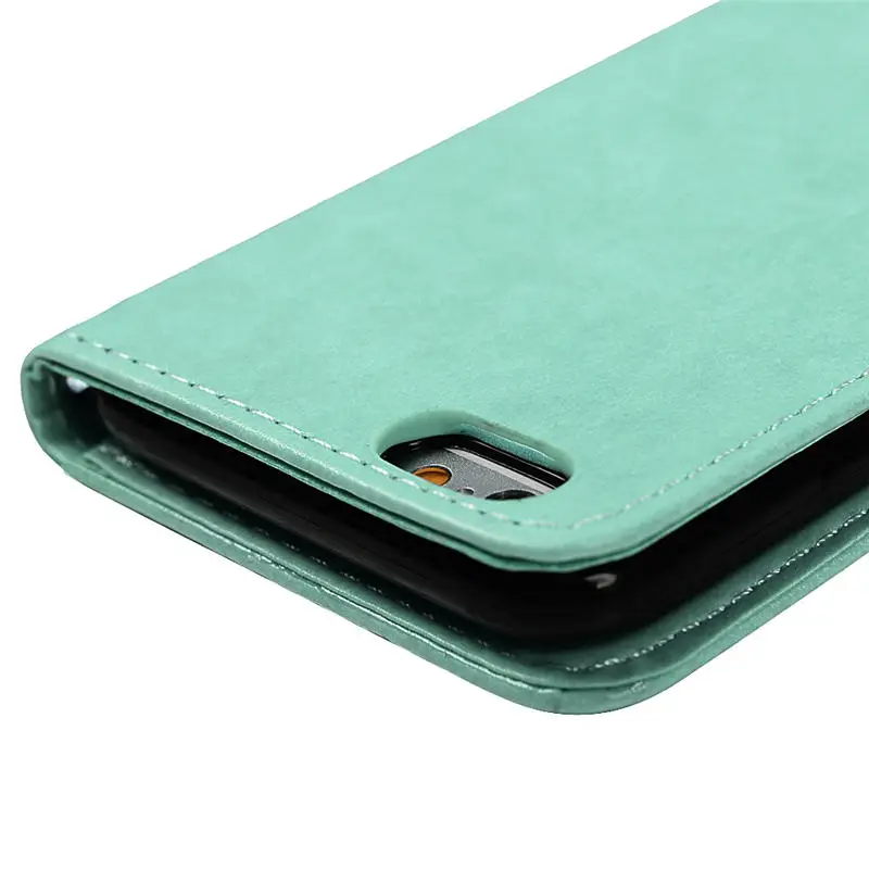 YOKIRIN Ретро кожа цветок Бабочка печать case для iphone 5 5S SE 5SE 6 S плюс Стенд бумажник