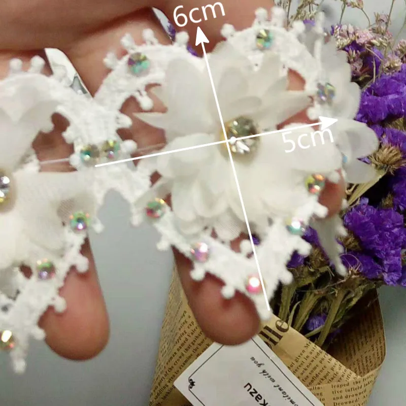 2 ярда шифоновая ткань в форме сердца цветов бриллиантов страз африканская