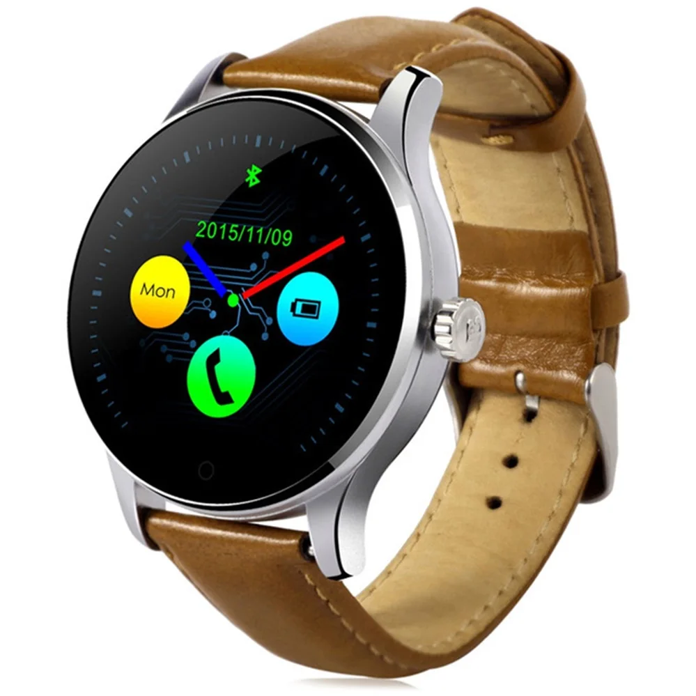 Colosia K88H Bluetooth Смарт-часы MTK2502 голосового управления Smartwatch в Водонепроницаемый с