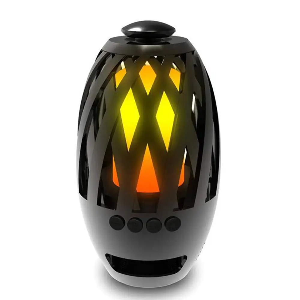 BTS 596 bluetooth динамик USB зарядка светодиодные огни пламени Открытый Портативный светодиодный пламенный фонарь атмосферная лампа для кемпинга, прикроватный, Настольный