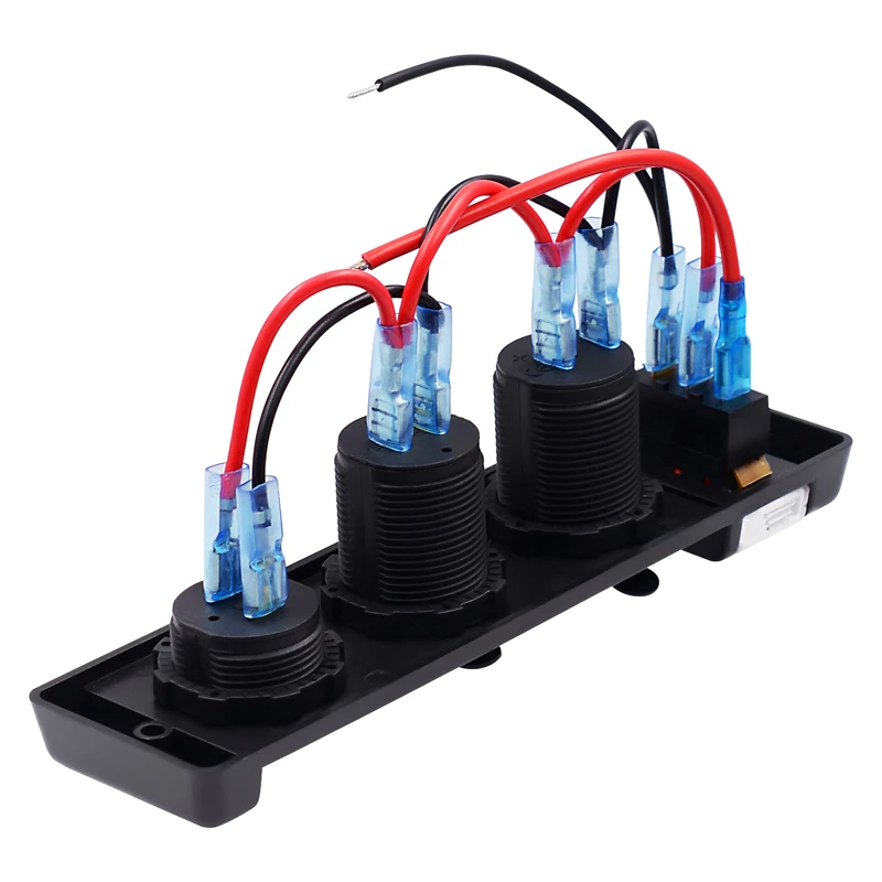 WUPP 12V выключатель панель двойной 5V 1A 2.1A USB выход зарядное устройство Порт