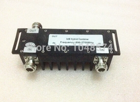 

High quality 698-2700MHz 2 in 1 out 3dB Hybrid Coupler Combiner N female connector
