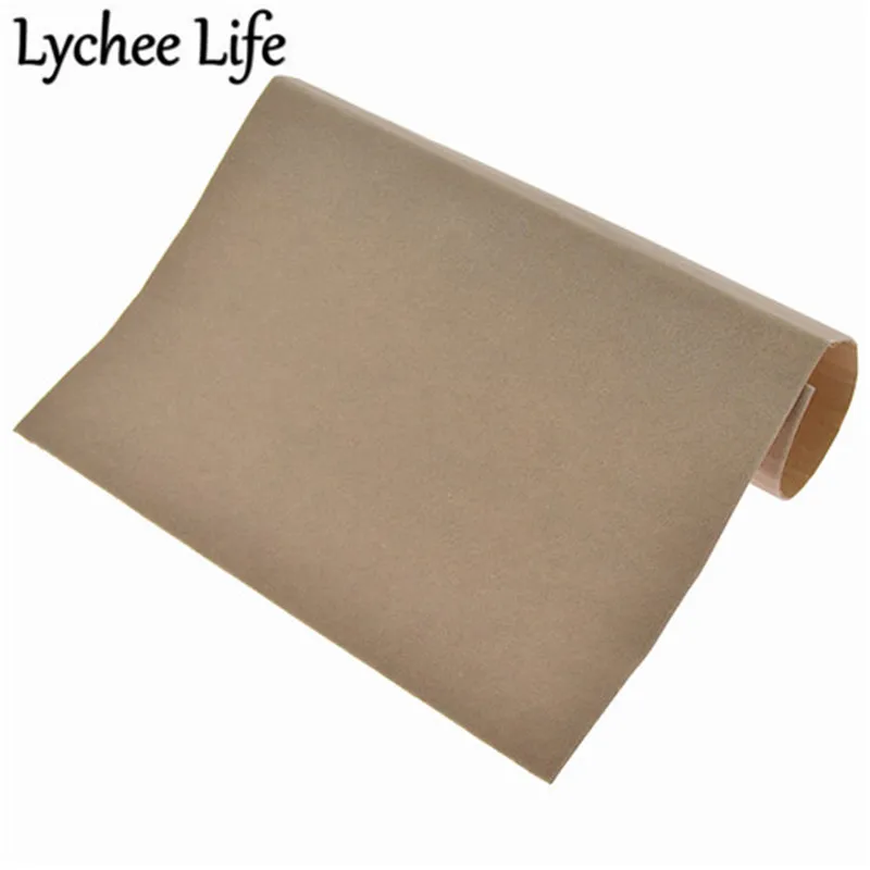Lychee Life A4 клейкая бархатная ткань 29x21 см цветная Флокированная Ткань DIY ручной работы швейная одежда аксессуары поставки