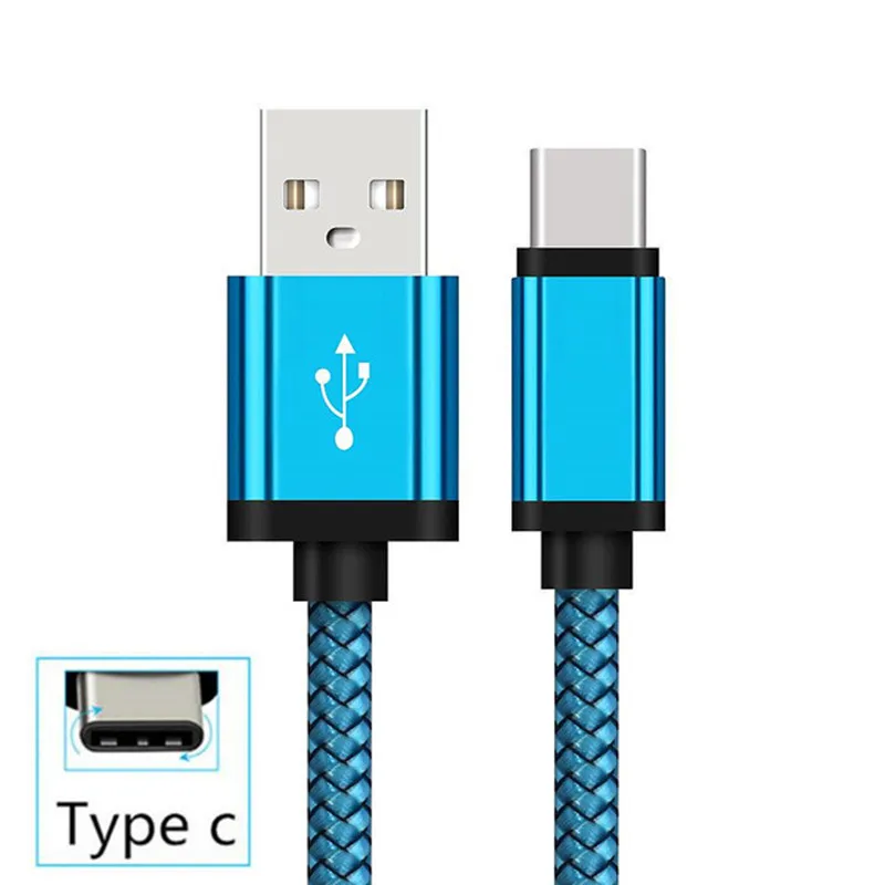 Зарядный кабель USB Type C 2 м для Huawei P20 Lite P30 Samsung Galaxy M31 Note 8 9 A3 A5 A7 2017 S8 S9 S10|Кабели