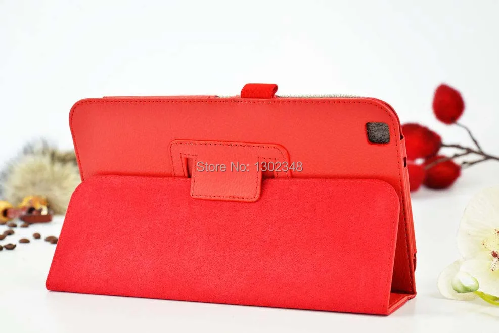 Тонкий чехол из искусственной кожи с откидной крышкой личи для Samsung Galaxy Tab 3 8 0 T310