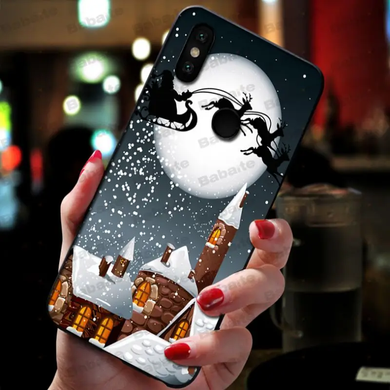 Рождественский чехол для xiaomi mi 8se 6 mi8lite note2 note3 mix2 max2 max3|Бамперы| |