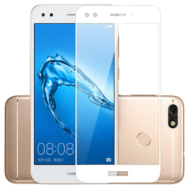 Nova Lite полное покрытие из закаленного стекла для huawei Nova Lite /Y6 Pro /P9 lite mini SLA-L22 SLA-L02 SLA L22 защитная пленка - Цвет: White