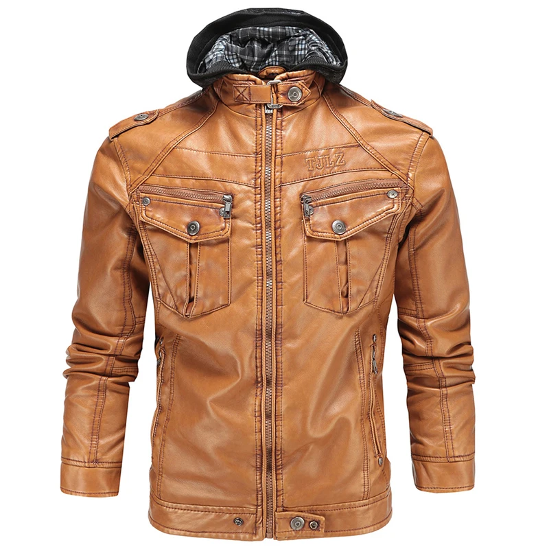 2017 Men's Faux Leather Jackets European Appear Brand Hooded Mens Suede 3XL Winter Warm Men Michael Jackson S239 | Мужская одежда