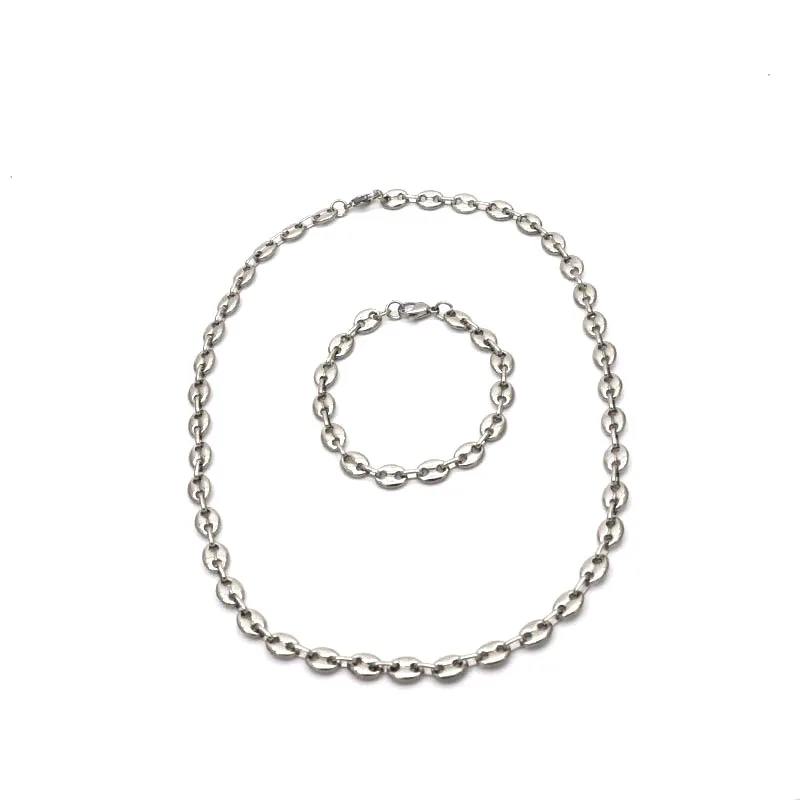 8 мм широкий персонализированные оптовая продажа ожерелье из нержавеющей стали