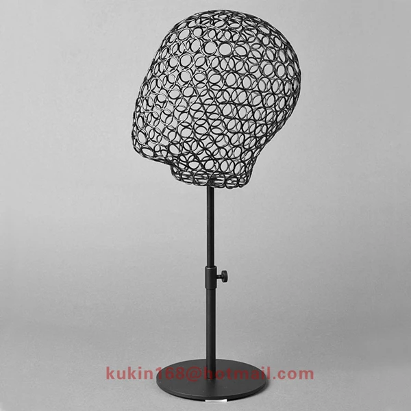 Металлическая голова манекена с регулируемой подставкой манекен головной убор |