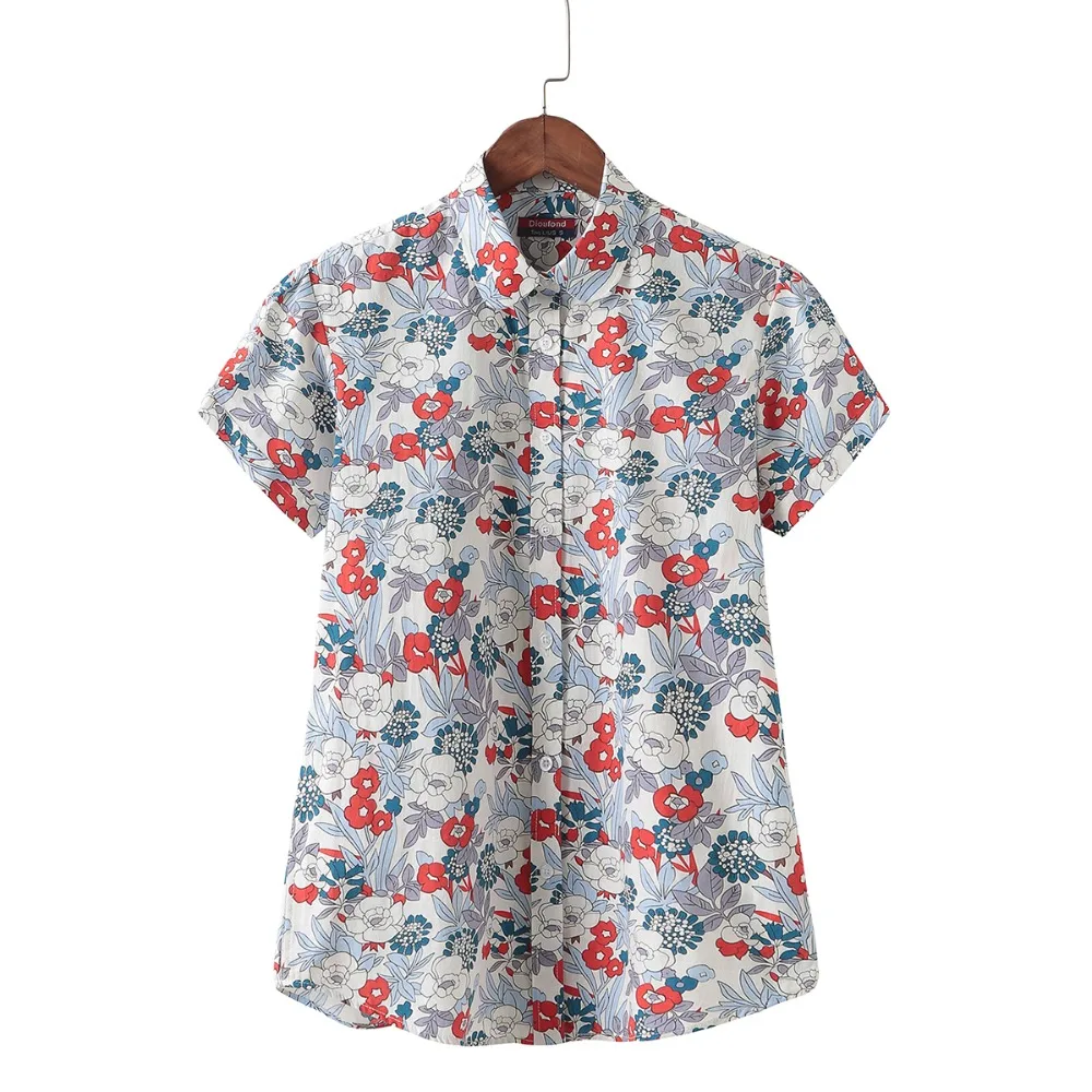 2018 топ летние женские повседневные топы с коротким рукавом принтом блузки