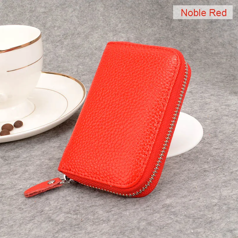 Noble Red COHEART, кошелек из натуральной кожи, женский модный маленький кошелек, кошелек для карт, мини-кошелек, высокое качество, Женский кошелек сумочка, натуральная воловья кожа - Цвет: Noble Red