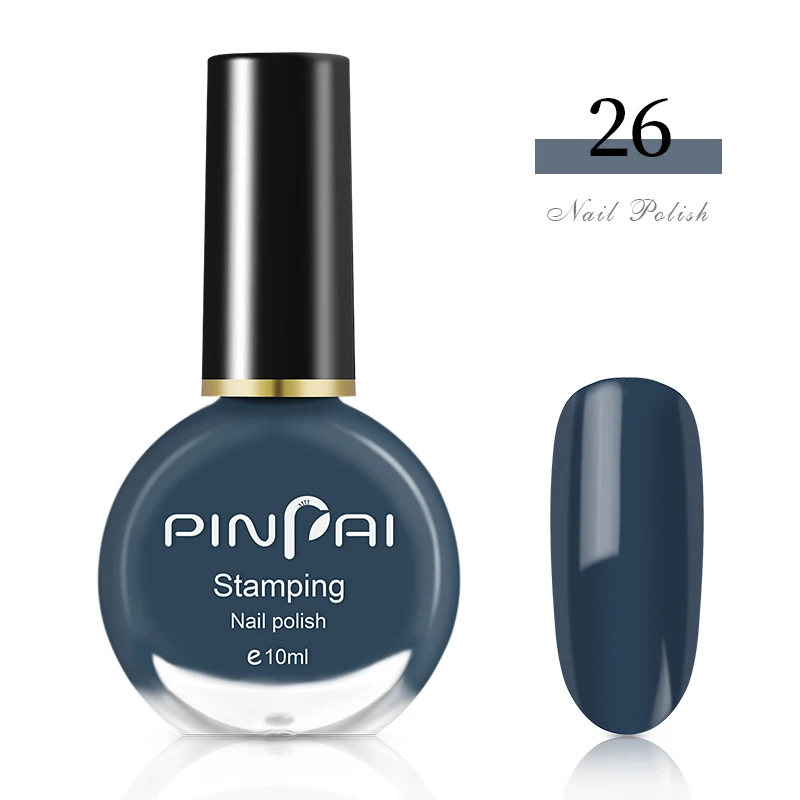 Color 26 Pinpai 10 мл Очищаемый на водной основе лак для ногтей с блестками быстрая сушка легкое удаление Nagellak Маникюр цветная краска Vernis лак для ногтей - Цвет: Color 26