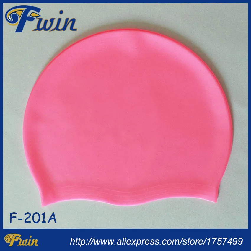 Free shipping good price 2016 new arrival quality lightweight 40gs waterproof Fwin swimming silicone caps for women and men | Спорт и