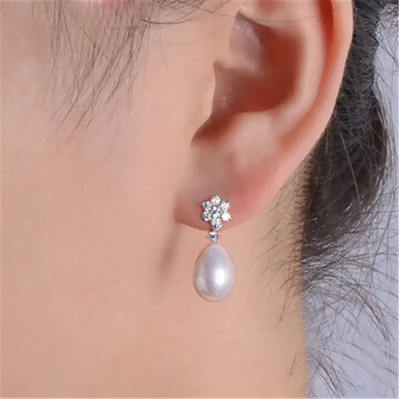 Yikalaisi Новинка 2017 жемчужные украшения Серьги для Для женщин воды естественный