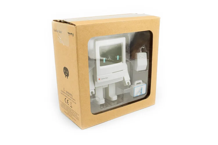 Новый Классический компьютер милая фигурка робота модель игрушки Детские вееры