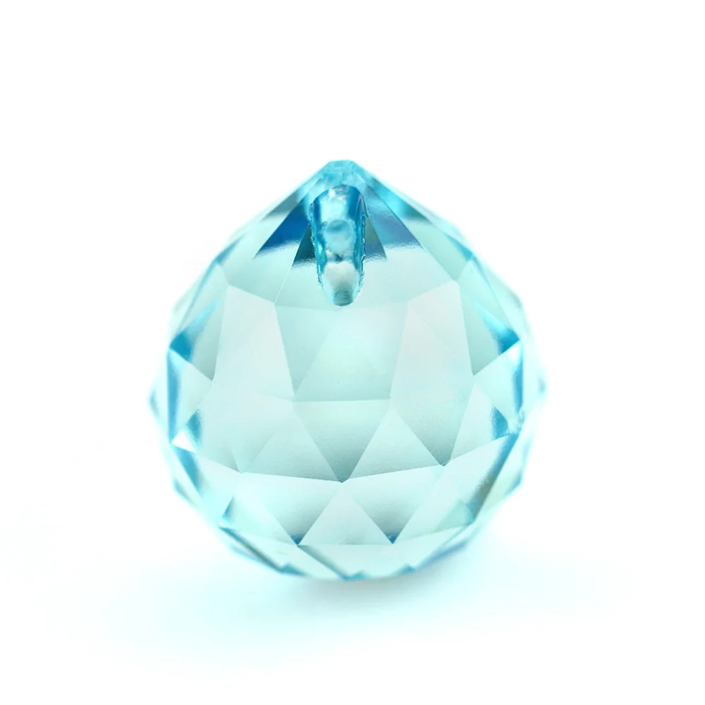 

4PCS/Lot, Light Aquamarine ,40mm Faceted Ball,Crystal Chandelier Ball Parts For Wedding& Fengshui Products ,X-MAS Decoration
