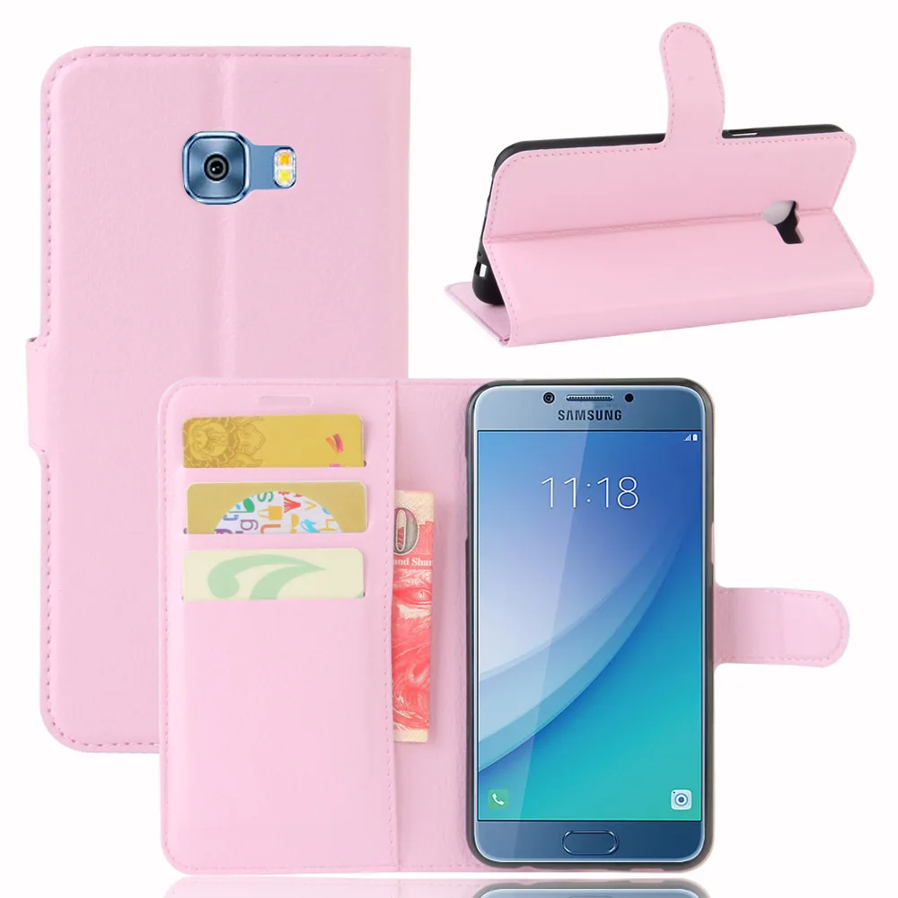 Unique&ampBeautiful Fashion Phone Case For Samsung galaxy C5 pro Bling Crystal Diamond 3D Handmade Wallet Stand Flip phone Cover |