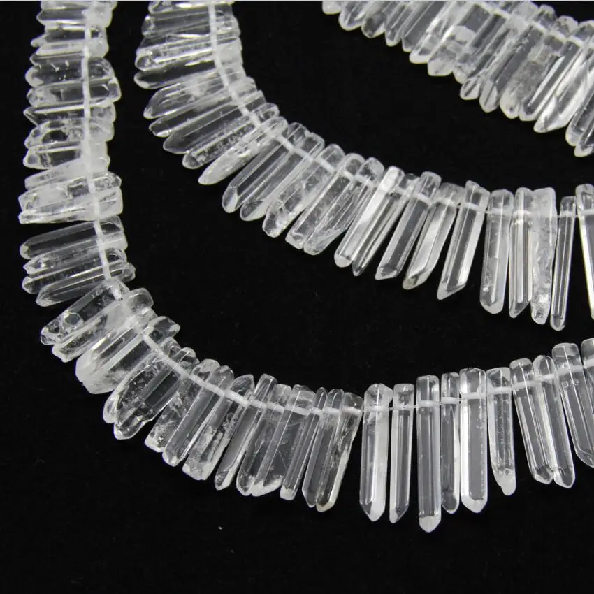 Топ Просверленный белый прозрачный натуральный кристалл Кварцевый застревающий