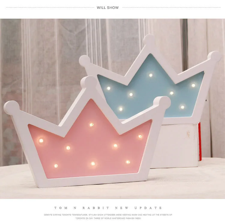 Деревянная Корона моделирование ночной светодио дный светодиодные настенные