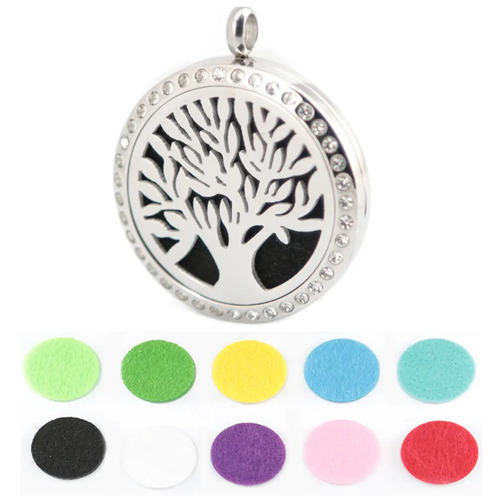 10 шт. медальон из нержавеющей стали с цепочкой 30 мм|diffuser locket|perfume diffuserlocket diffuser |