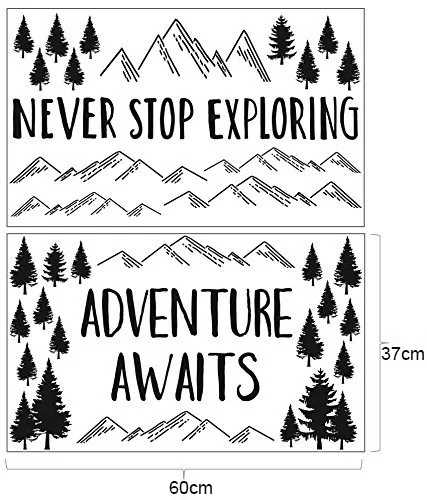 Настенная Наклейка Приключения ждет никогда не прекращается исследование