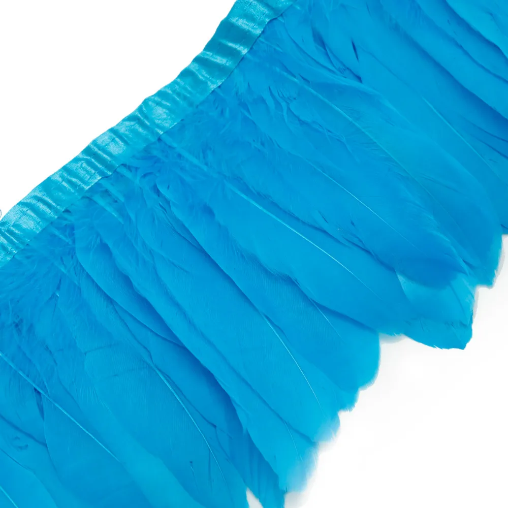 Лидер продаж 10 цветов на выбор отделка из гусиных перьев 2 м/лот окрашенное