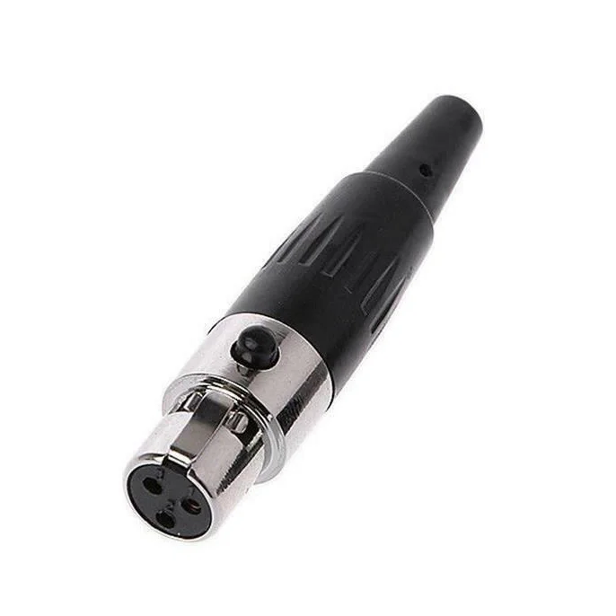 Высококачественный 10 шт./лот mini xlr 3 контактный разъем аудиомикрофона TA3F Mini XLR со