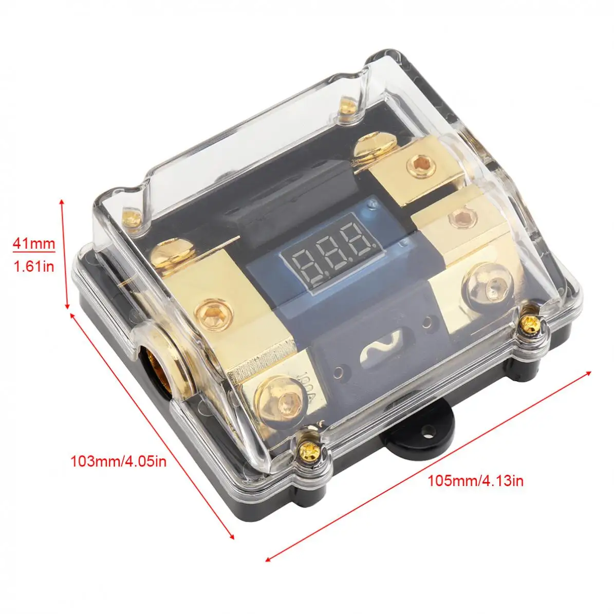 100A 12V Universal Car Stereo Audio Power Fuse Holder with High-Definition Display for Boat and Other Vehicles | Автомобили и