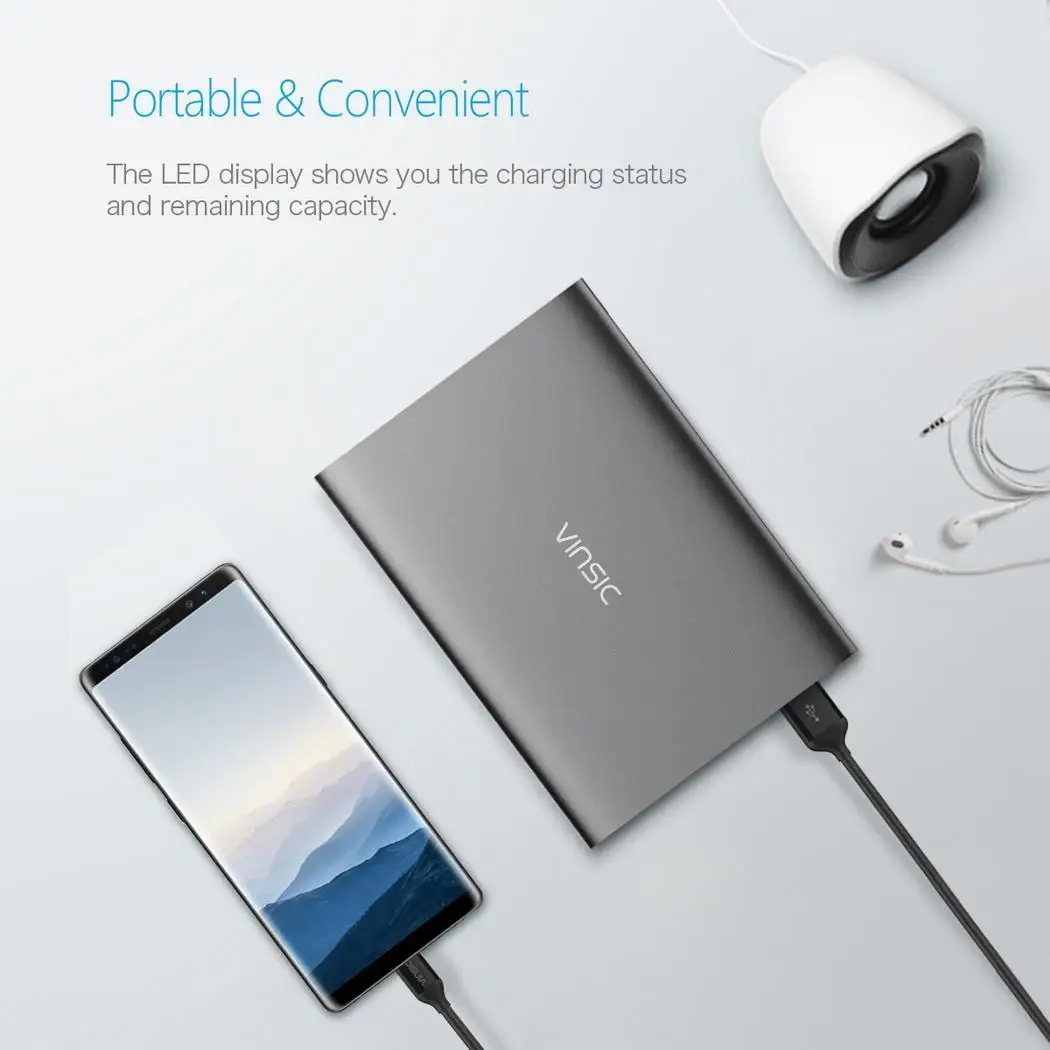 20000 мАч двойной USB Смарт Зарядка батарея power bank банк для мобильного