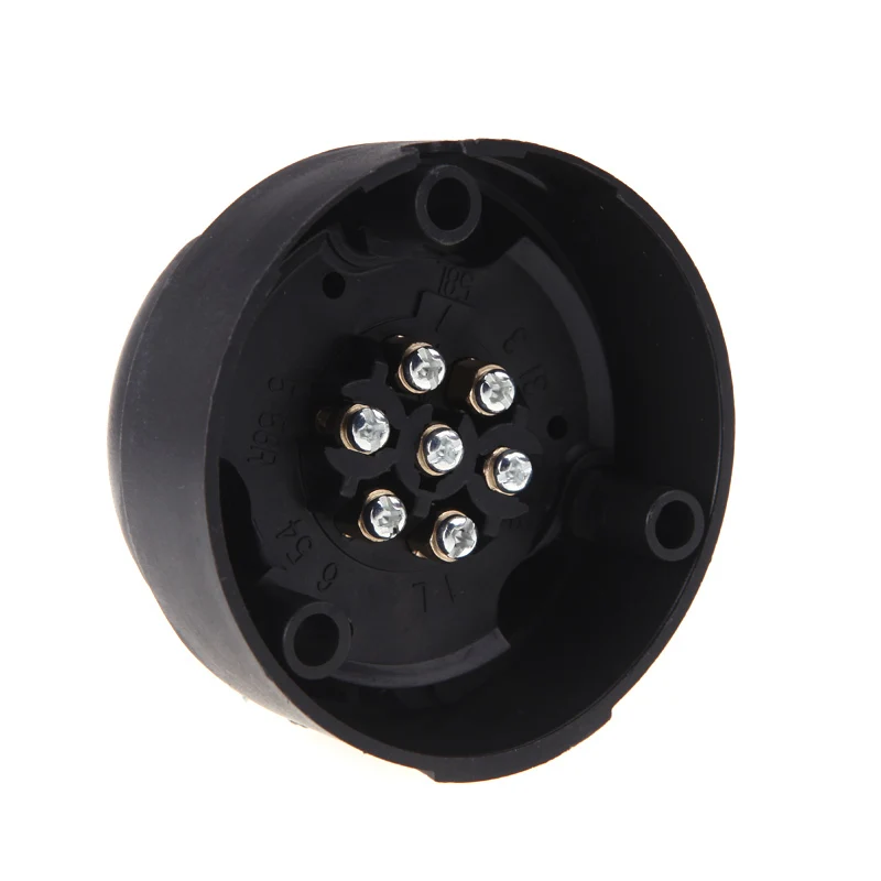 Tirol 7-Pin Connector Socket Trailer 7-Pole 12V Towbar Towing Caravan Truck N Type Vehicle End Plastic |