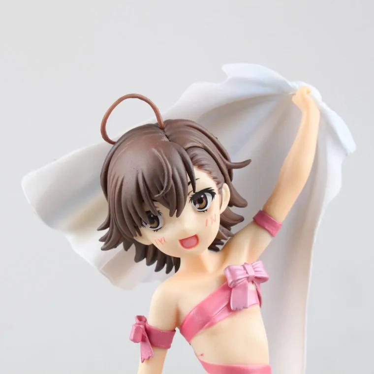 Huong Аниме Фигурка 24 см 2 цвета Toaru Kagaku no Railgun Mikoto Misaka 1/6 Масштаб ПВХ фигурка