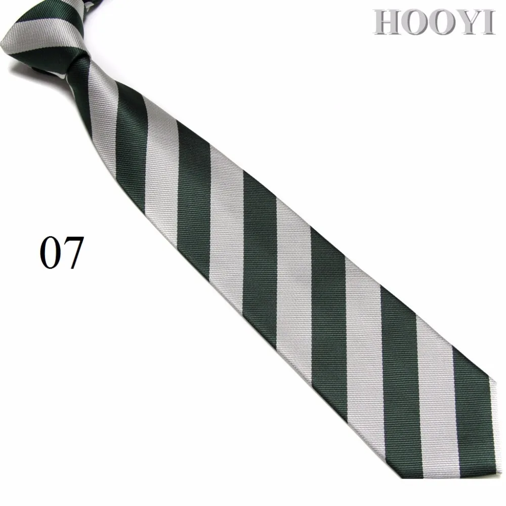 HOOYI полосатые школьные галстуки для студентов, галстук для мальчиков, молодых мужчин