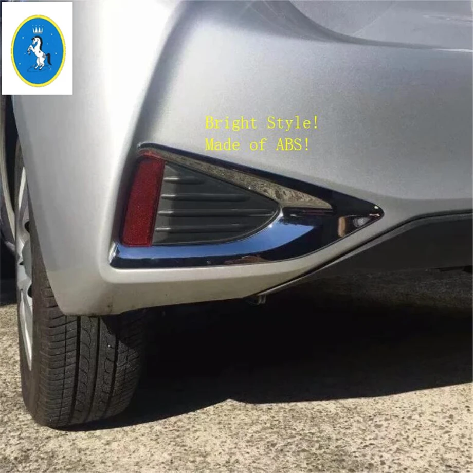 Yimaautotrims авто аксессуары для наружных задних противотуманных фар рамка крышки ABS подходит для Toyota YARIS/VITZ /яркий