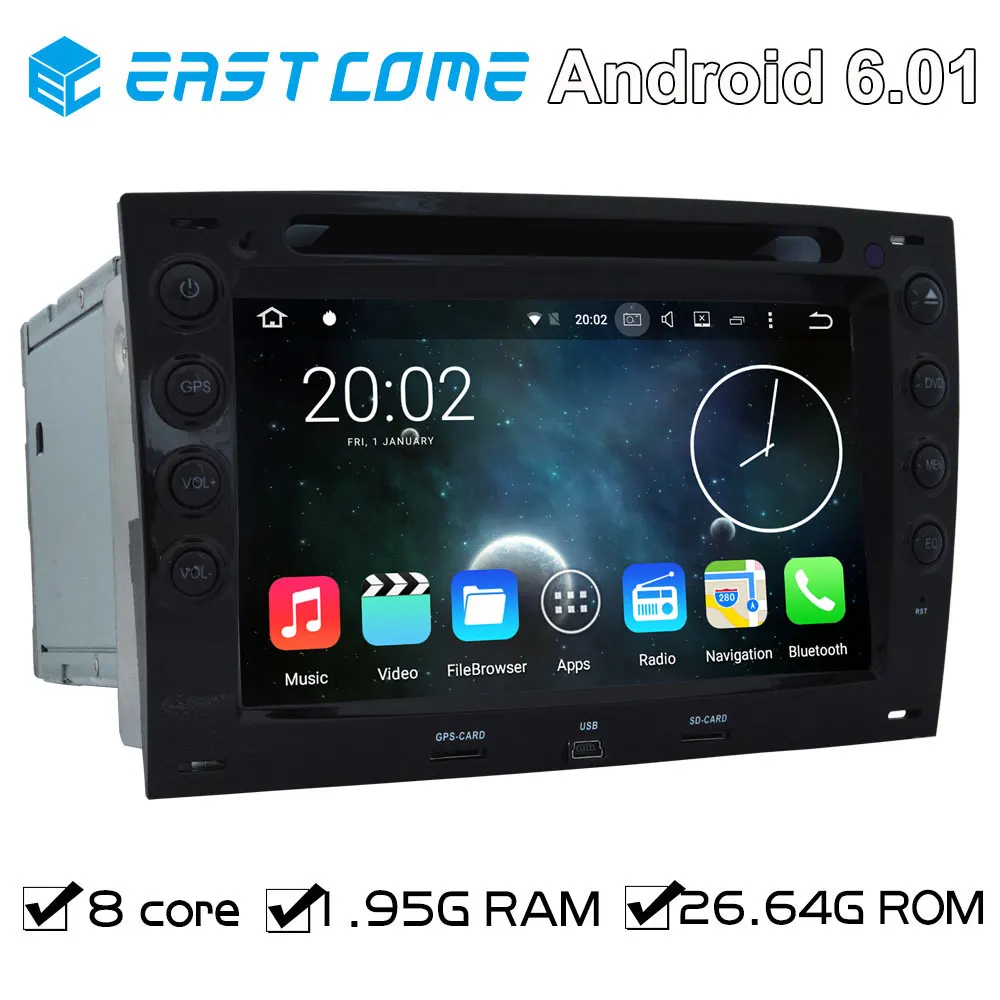 8 ядер Восьмиядерный чистый Android 6 01 Автомобильный DVD плеер для Renault Megane 2003 2004 2005 2006
