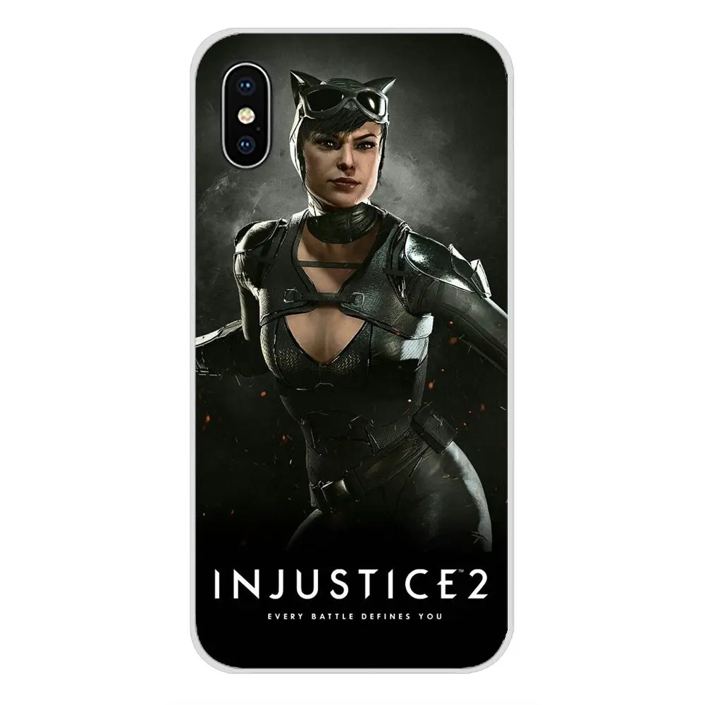 Стильная игра Injustice 2 аксессуары чехол для телефона Apple iPhone X XR XS MAX 4 4S 5 5S 5C SE 6 6S 7 8 Plus
