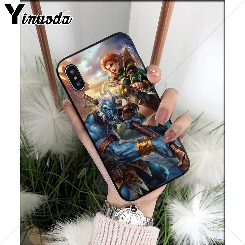 Мягкий чехол Yinuoda Dota 2 с рисунком аксессуары для телефонов из ТПУ Apple iPhone 8 7 6 6S Plus X XS
