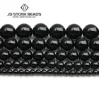 Круглые бусины из черного агата, оникса, AAAAA + 468101214 мм