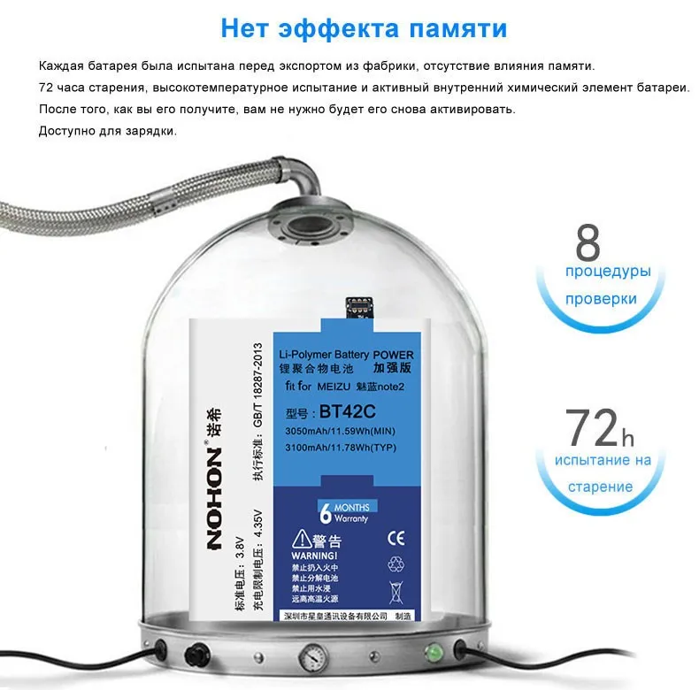Аккумулятор NOHON BT40 BT41 BT51 BT42C BT53 для Meizu MX4 MX5 MX6 Pro M2 Note PRO 6 S M575M M575U батарея реальная Высокая емкость Bateria батарейка