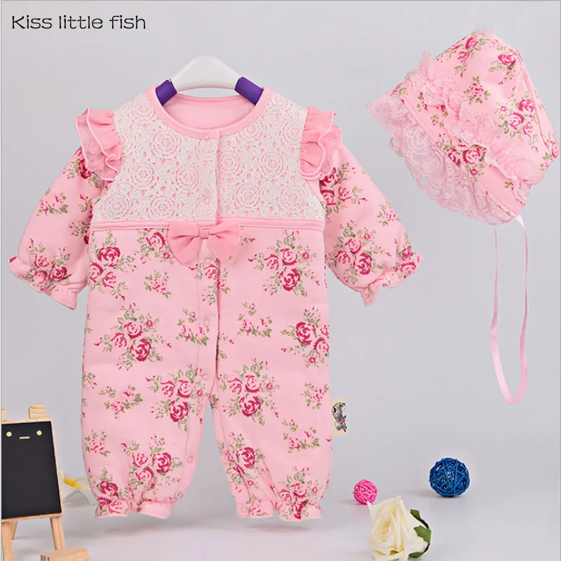 Поцелуй рыбка Бесплатная доставка Зима ребенок одежда vestido infantil Сгущает девочка