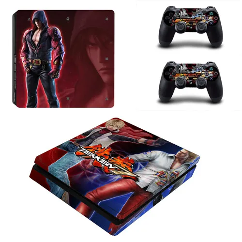 Игра Tekken 7 PS4 тонкий стикер кожи для sony playstation 4 консоли и контроллеры наклейка PS4 тонкий стикер винил - Цвет: YSP4S-1377