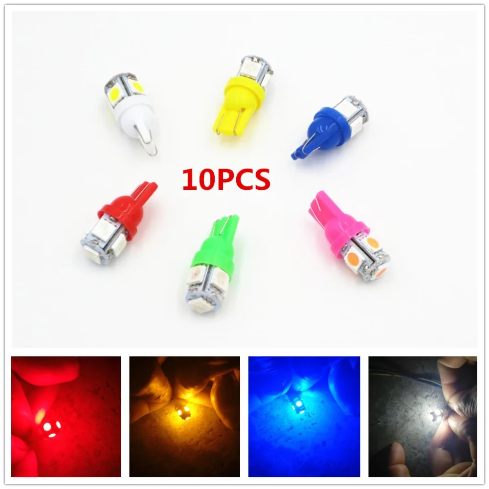 10 шт. светодиодсветодиодный лампы T10 W5W 5050 5 SMD 194 168|Сигнальная лампа| |