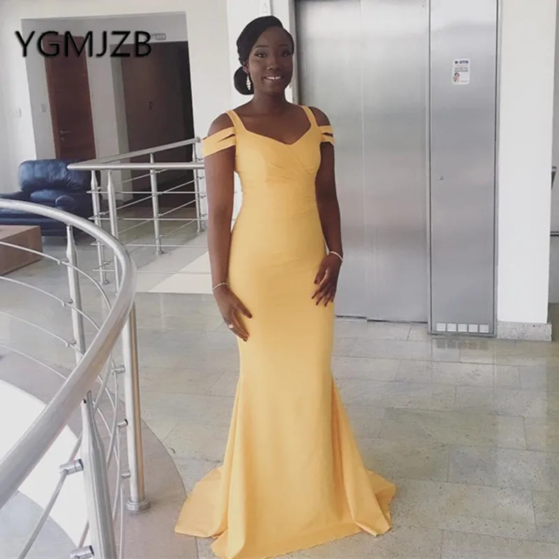 Недорогие длинные платья подружек невесты 2019 женское атласное платье на тонких