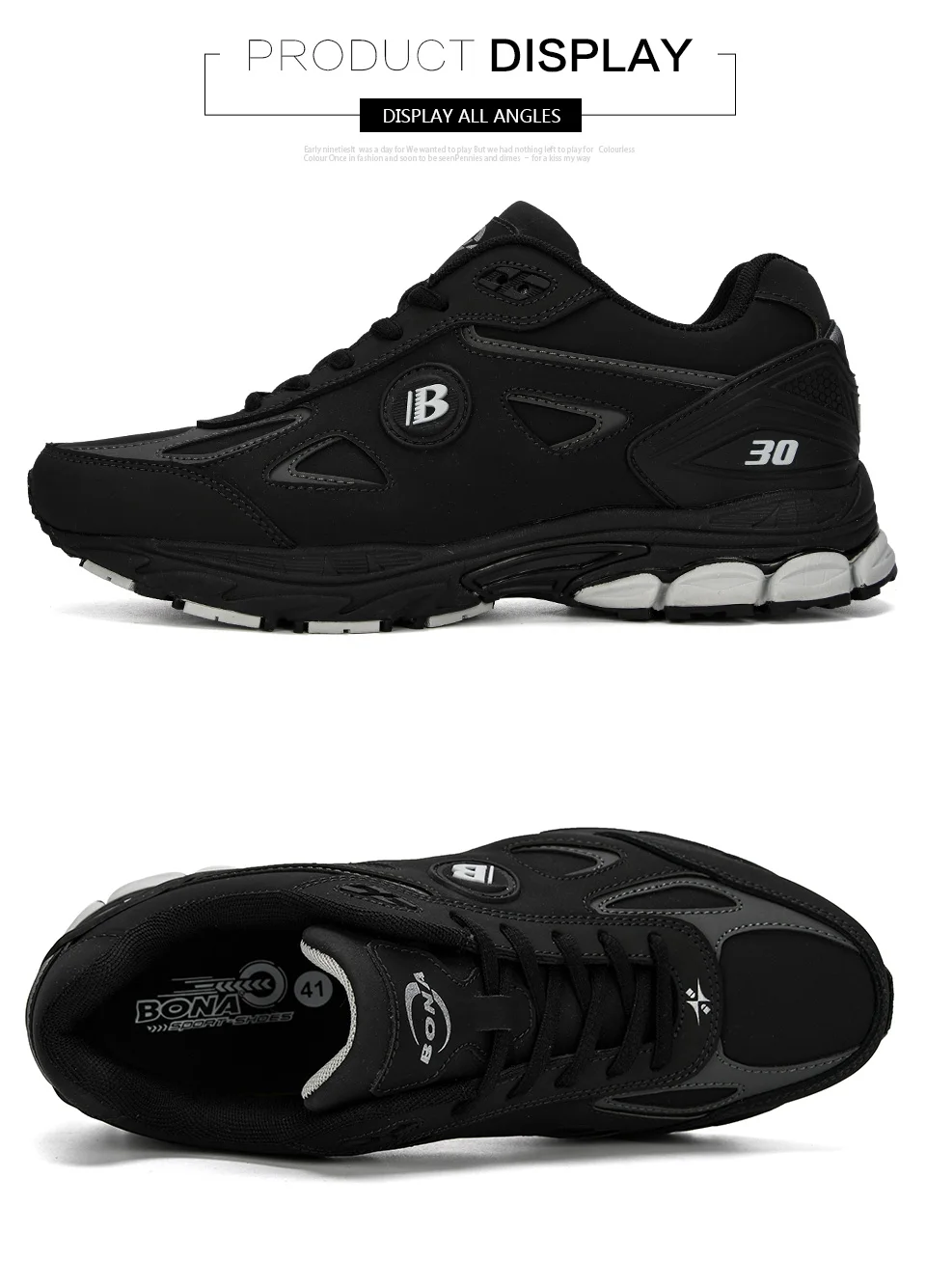 BONA/; мужские кроссовки для бега; уличные кроссовки; Homme Zapatos Corrientes Verano Chaussures De Course Pour Hommes; мужские трендовые кроссовки