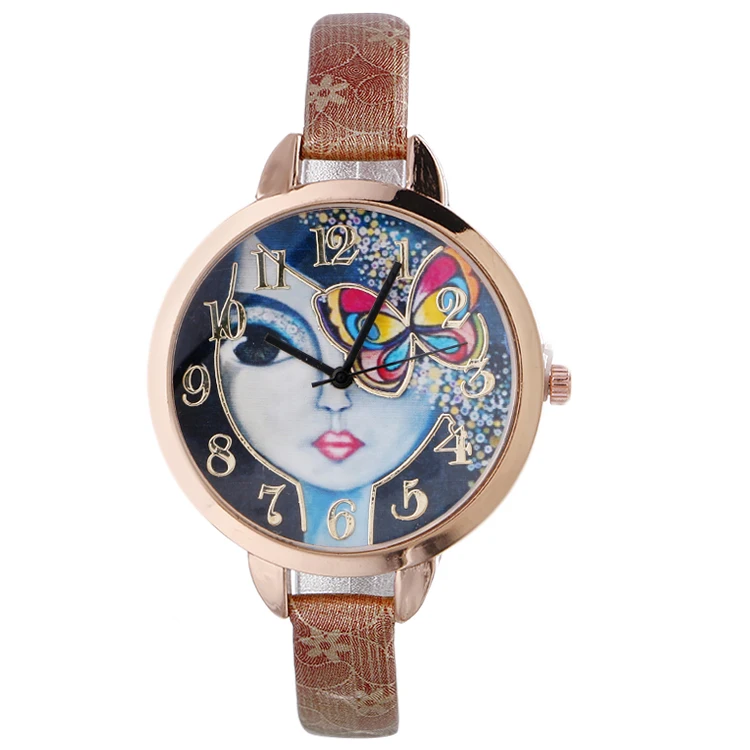 Кожаные женские часы-браслет с бабочкой для девушек часы Qaurtz модные роскошные reloj