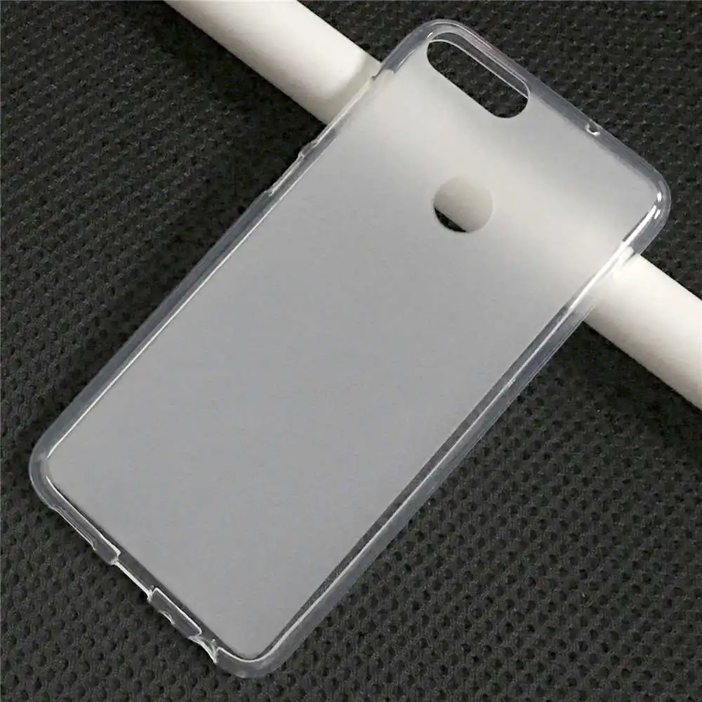 Transparent case Чехол для huawei P Smart, милый чехол, Enjoy 7 S, силиконовый мягкий ТПУ чехол для телефона, чехол для huawei P Smart FIG-LX1, чехол - Цвет: Transparent case