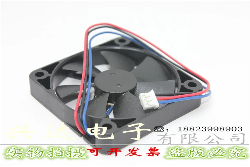 

New AD0612LB-G76 DC12V 0.11A 6CM 6010 three-line silent cooling fan