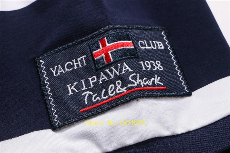 Рубашка поло Tace & Shark Мужская в полоску хлопок короткий рукав Классическая и