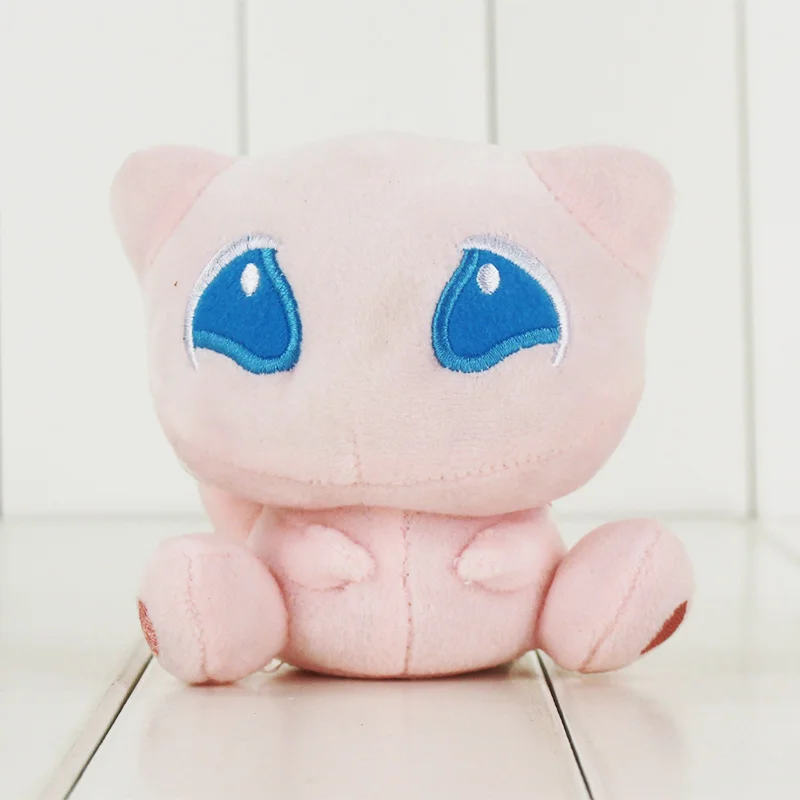 10cm Mew Аниме Домашние животные плюшевые игрушки Mew Ampharos Blastoise Wobbuffet Lickitung Poipole мягкие куклы подарок для детей - Цвет: 10cm Mew