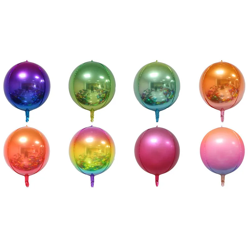 5 mixed balloons 5 шт./лот 4D градиентные шары 22 дюйма Rround Planet Sci-fi воздушные шары на день рождения вечерние, свадебные украшения для детей и взрослых - Цвет: 5 mixed balloons